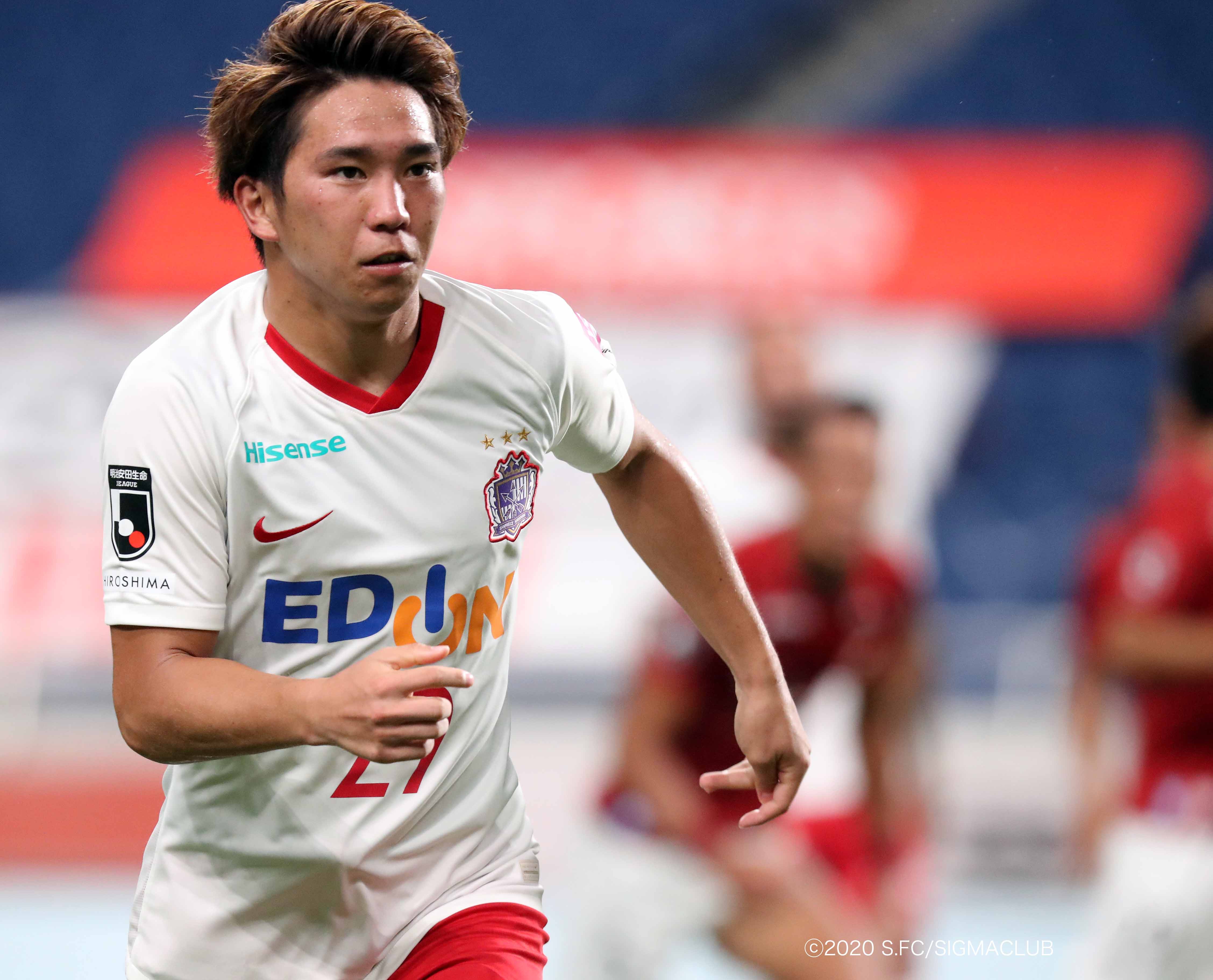極美品 サンフレッチェ広島 22年 浅野 雄也 #16 ナイキ ユニフォーム L