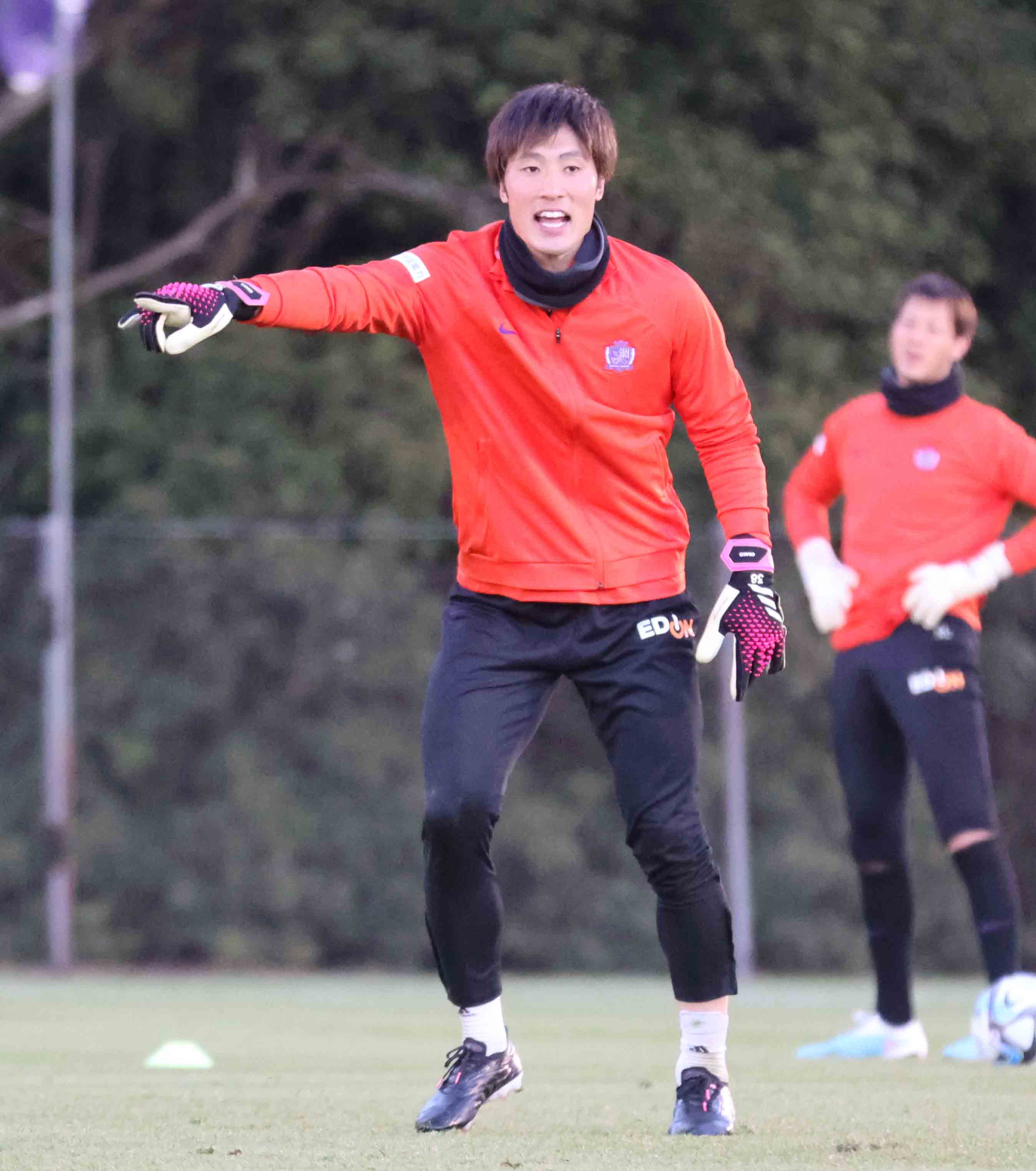 レディース大迫敬介#1パープル オレンジホームシャツ2025/26