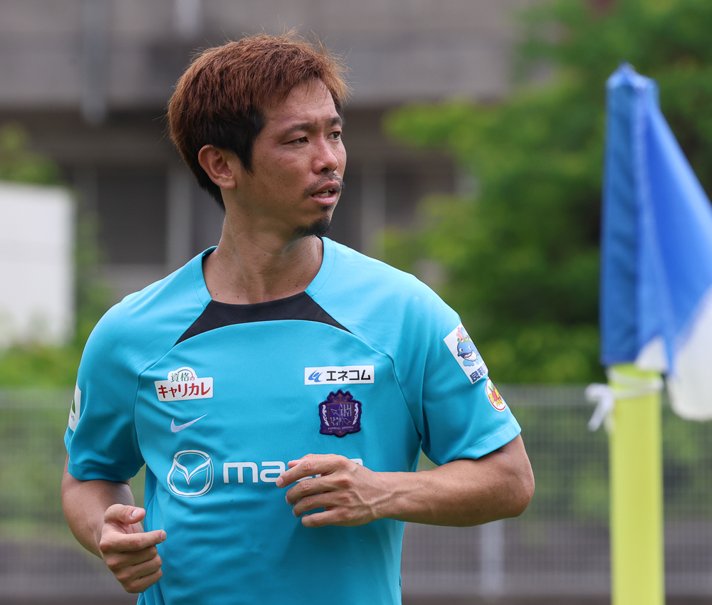 サンフレッチェ広島　塩谷司選手練習試合ユニ33番 ポロシャツ サンフレッチェ広島 塩谷司選手練習試合ユニ33番 ポロシャツ